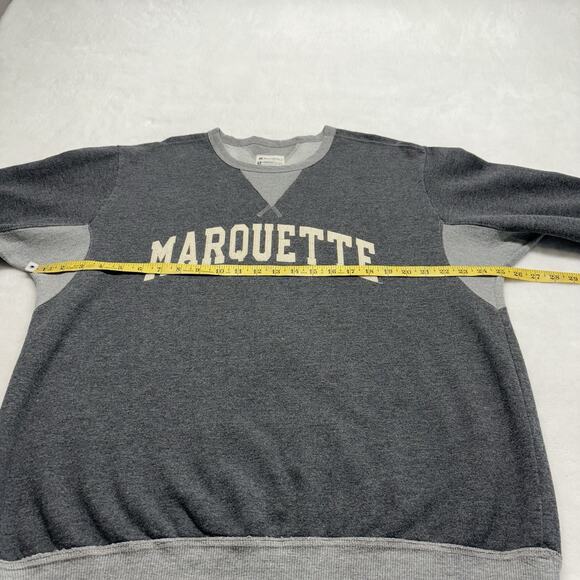 VTG Marquette Golden Eagles CHAMPION Reverse Weave Gray Crew Sweatshirt Size L - Picture 11 of 14